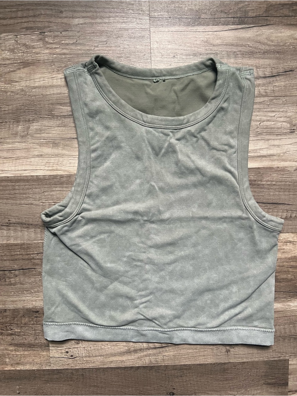 Women's Crop Tank Top - Sage Green